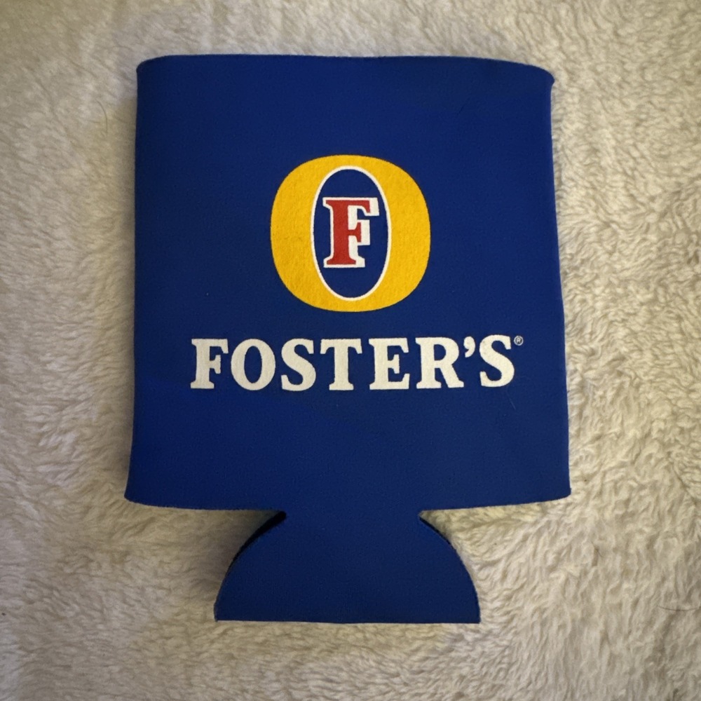 Foster's Lager Beer Can Koozie Rare Australian for beer XXLarge Oil Can NOS